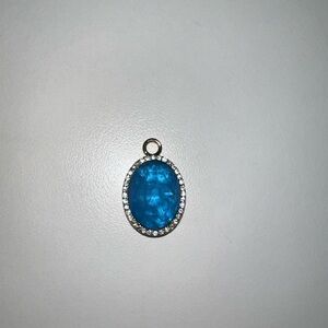 Ring Bomb Party Charm From Resort Collection Unicorn Gold Plating Lab Blue Agate